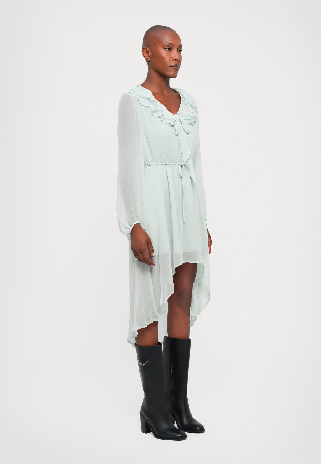 DESIGNERS REMIX IOLA RUFFLE DRESS
