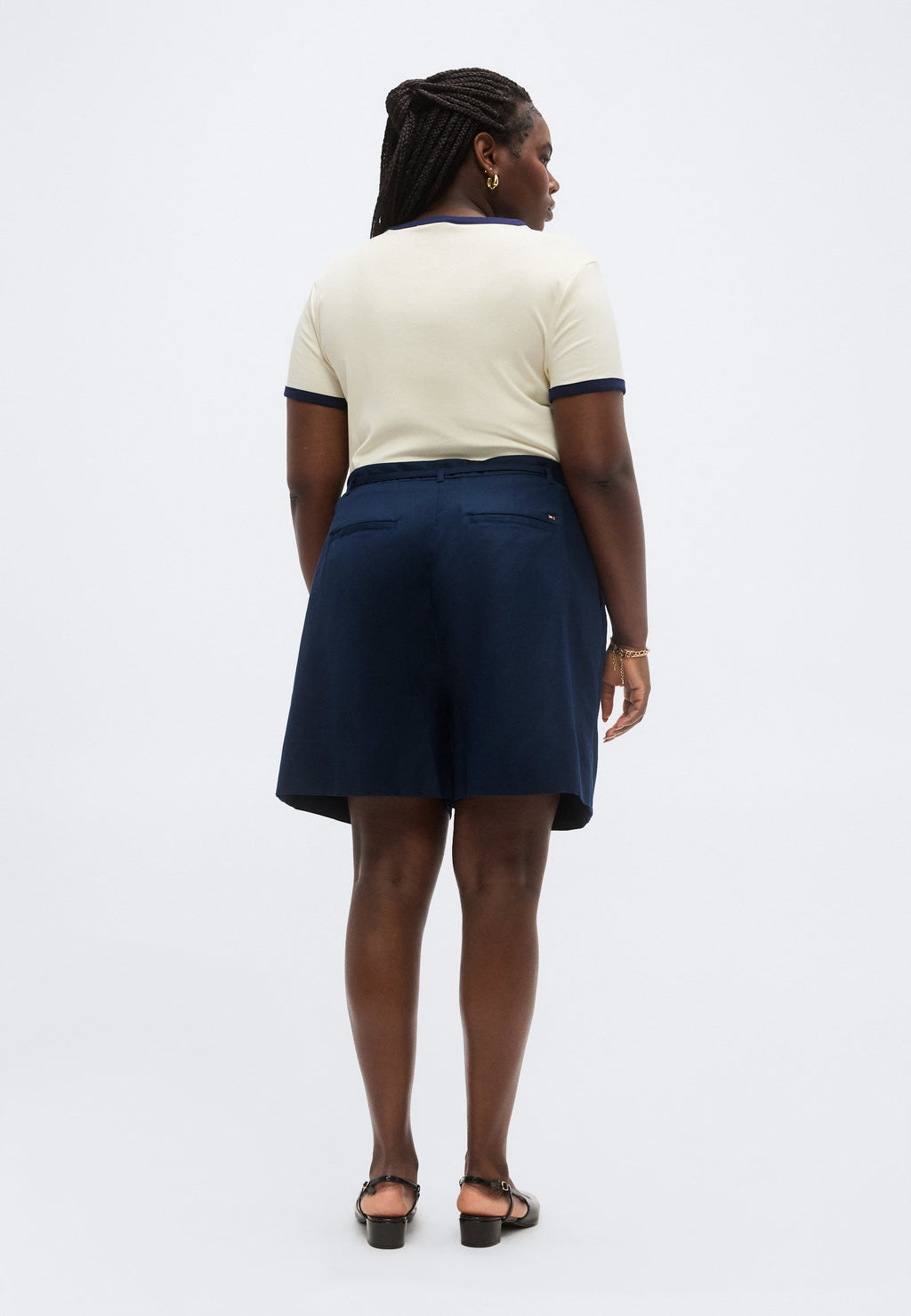 Tommy Hilfiger Curve CURVE LINEN BLEND WIDE LEG SHORTS