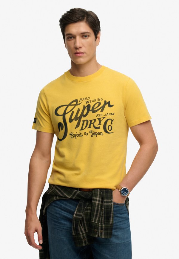 Superdry & Co Print T-shirt - daffodil yellow