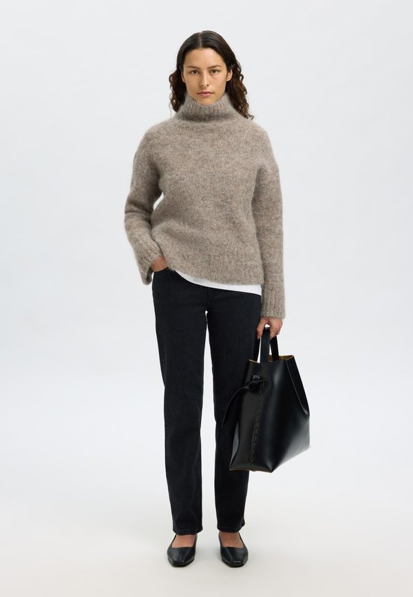 Selected SLWGABRIELLA LS KNIT HIGH NECK NOOS
