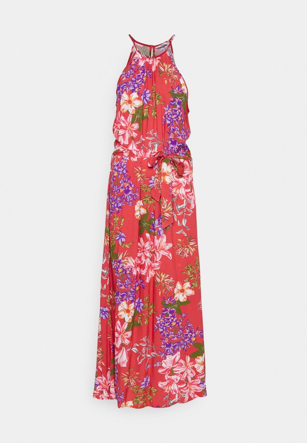 ONLY ONLNOVA LIFE VIS LONG DRESS - Day dress - mineral red botanic