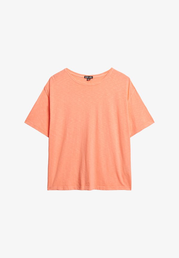 Superdry & Co STUDIOS DROPPED SHOULDER - Basic T-shirt - neon orange