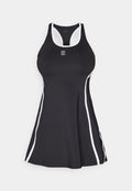 Nike Performance NIKECOURT ADVANTAGE DRESS NOVELTY - Sports dress - black/white