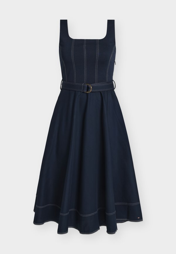 Tommy Hilfiger CONTRAST STITCH DRESS - Day dress - dark night navy