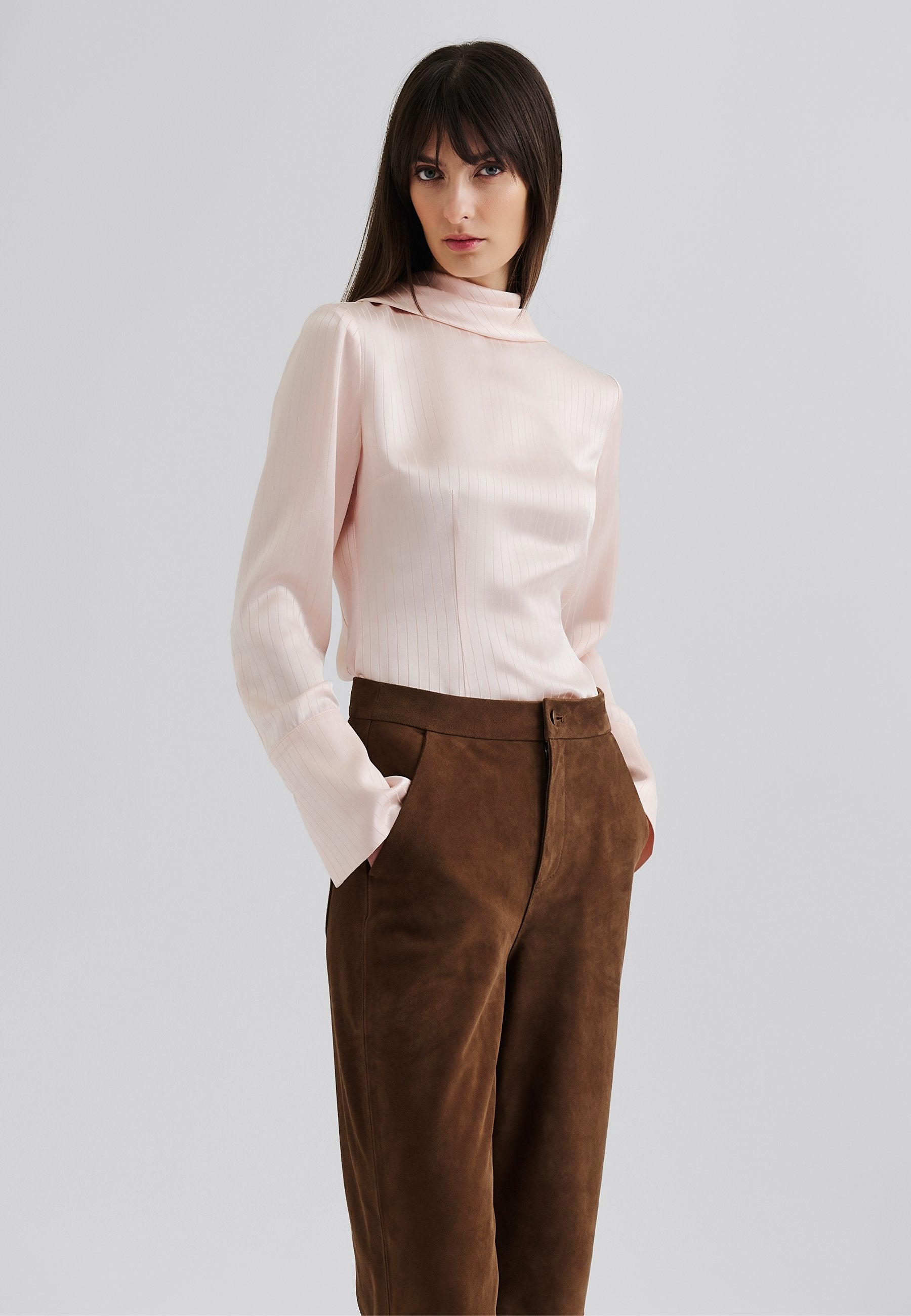Malina CELENE TIE DETAILED BLOUSE