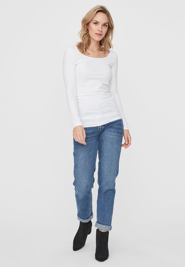 Vero Moda 2ER PACK - Long sleeved top - bright white