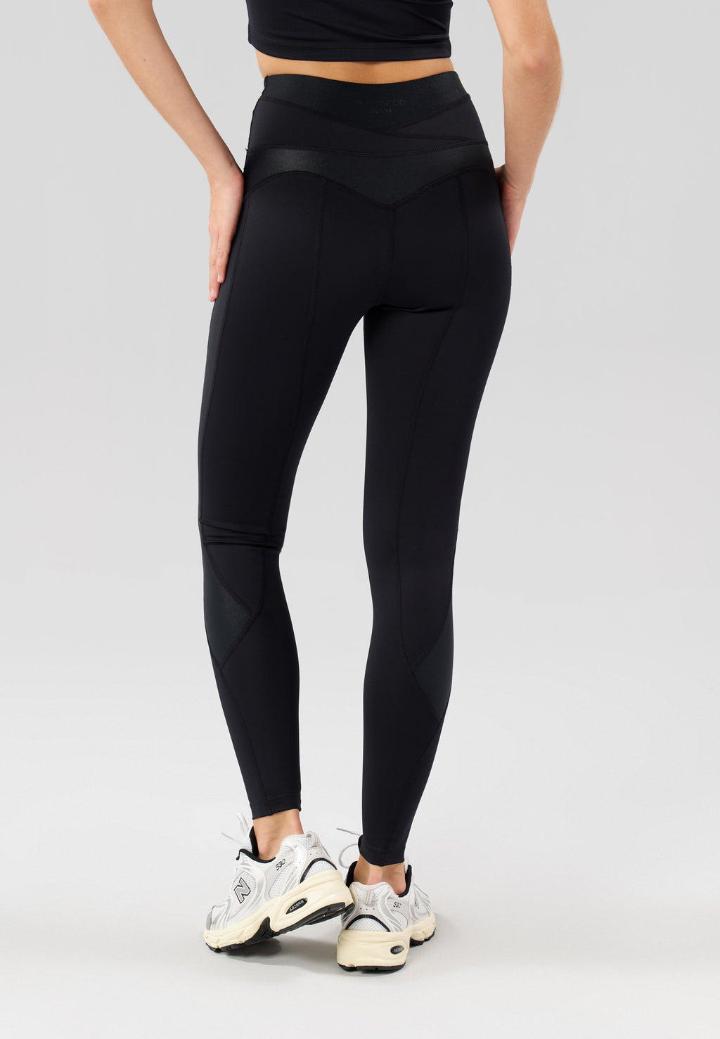 Even&Odd active FULL LENGTH HIGH RISE LEGGINGS WITH CONTRAST BANDAGE WAISTBAND