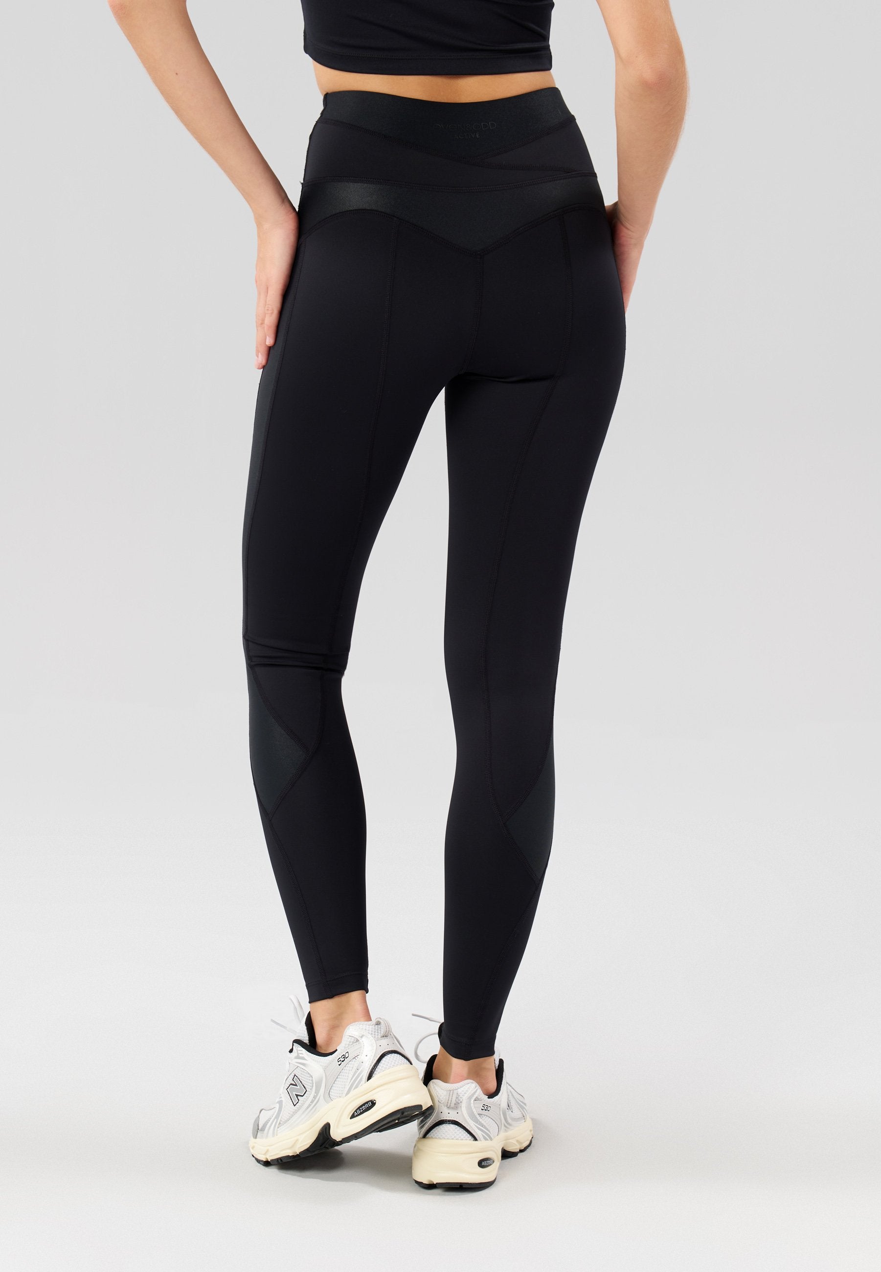 Even&Odd active FULL LENGTH HIGH RISE LEGGINGS WITH CONTRAST BANDAGE WAISTBAND