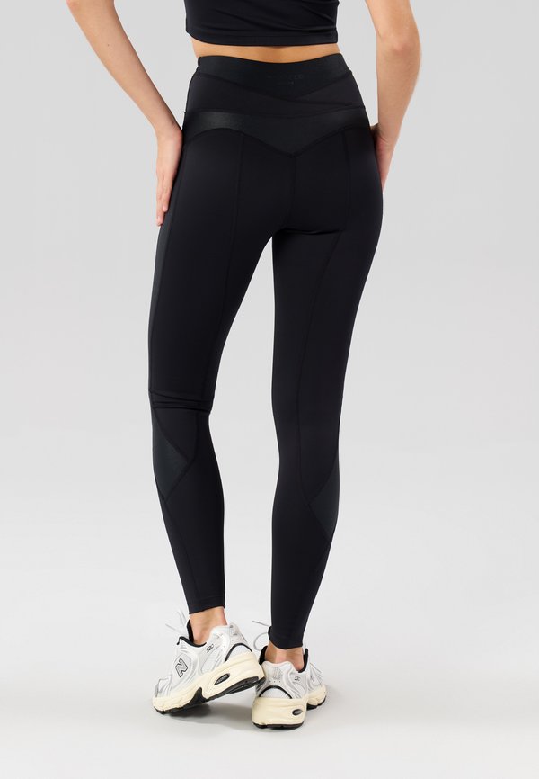 Even&Odd active FULL LENGTH HIGH RISE LEGGINGS WITH CONTRAST BANDAGE WAISTBAND