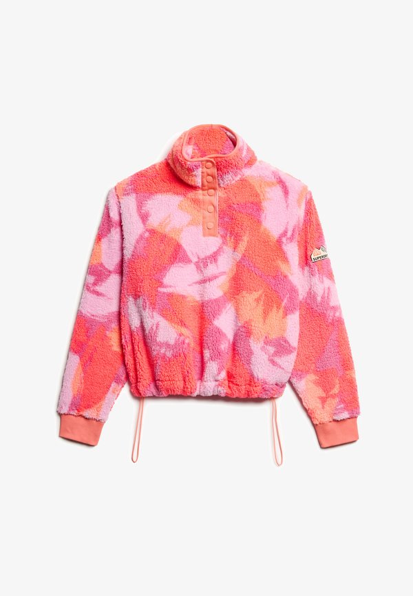 Superdry & Co Fleece jumper - brush camo coral