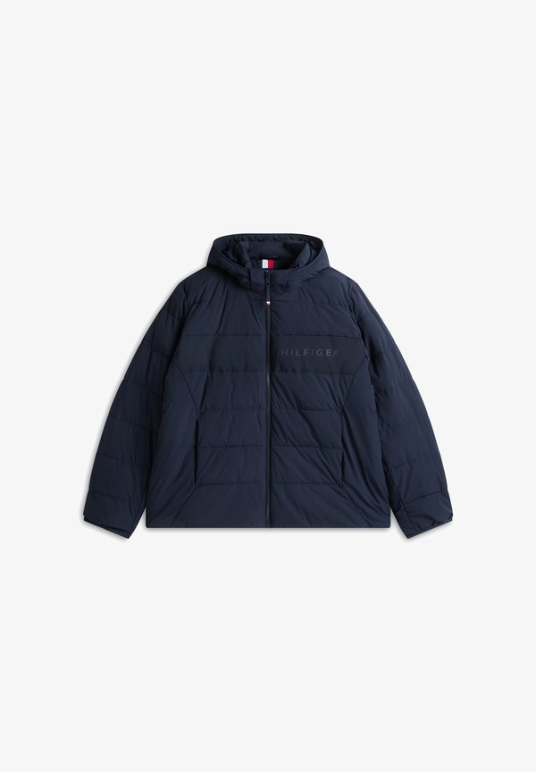 Tommy Hilfiger BT-DETACH HOODED BRANDED PUFFER - Winter jacket - navy blue