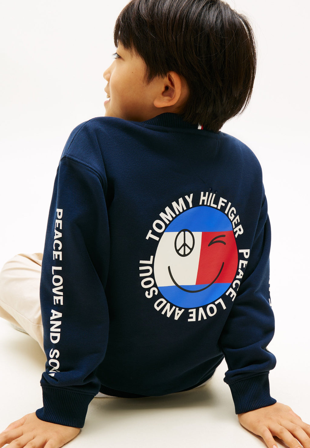 SMILEY FLAG BACK LOGO TERRY SWEATSHIRT Media 5