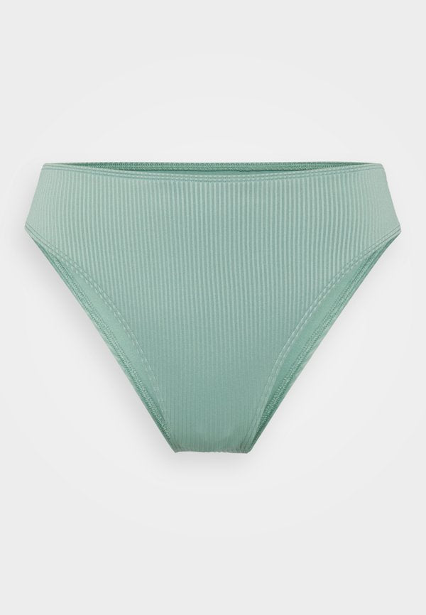 Hollister Co. Curvy High-Leg High-Waist Ribbed Cheeky Bikini Bottom