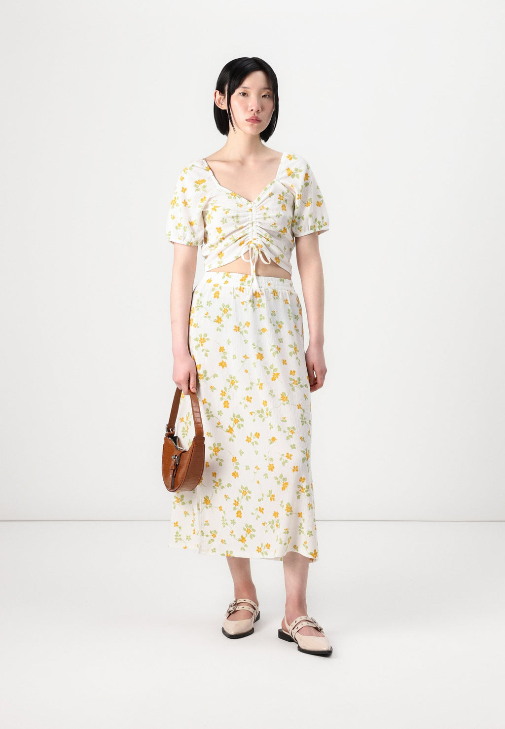Pieces PCTEA MIDI SKIRT