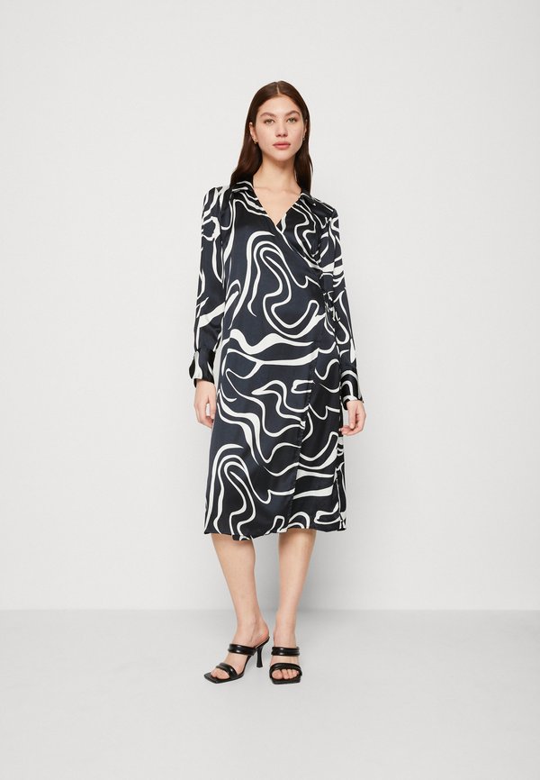 VILA VIJULIE IDA MID CALF WRAP DRESS
