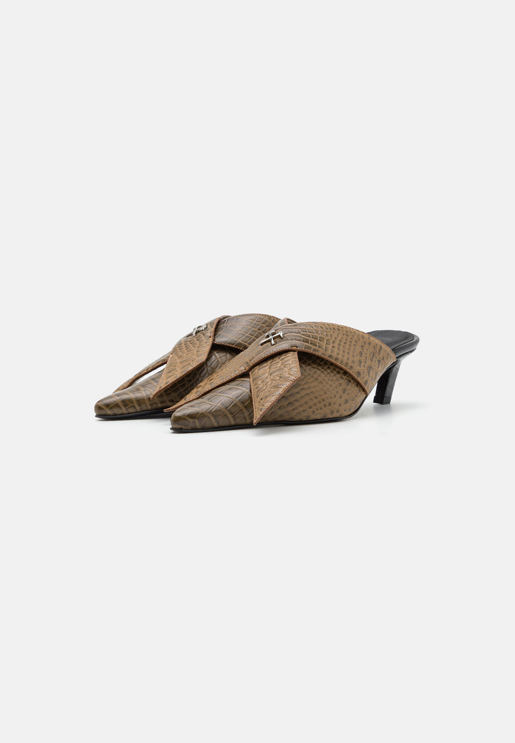GmbH ZINA BOW MULE CROC EMBOSSED