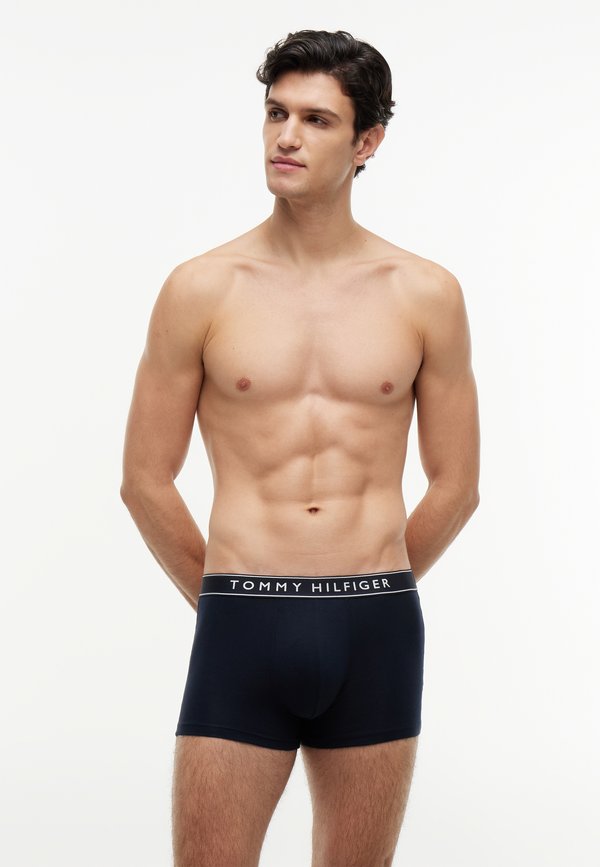 Tommy Hilfiger 3-PACK ESSENTIAL LOGO WAISTBAND TRUNKS - Trunks - navy blue