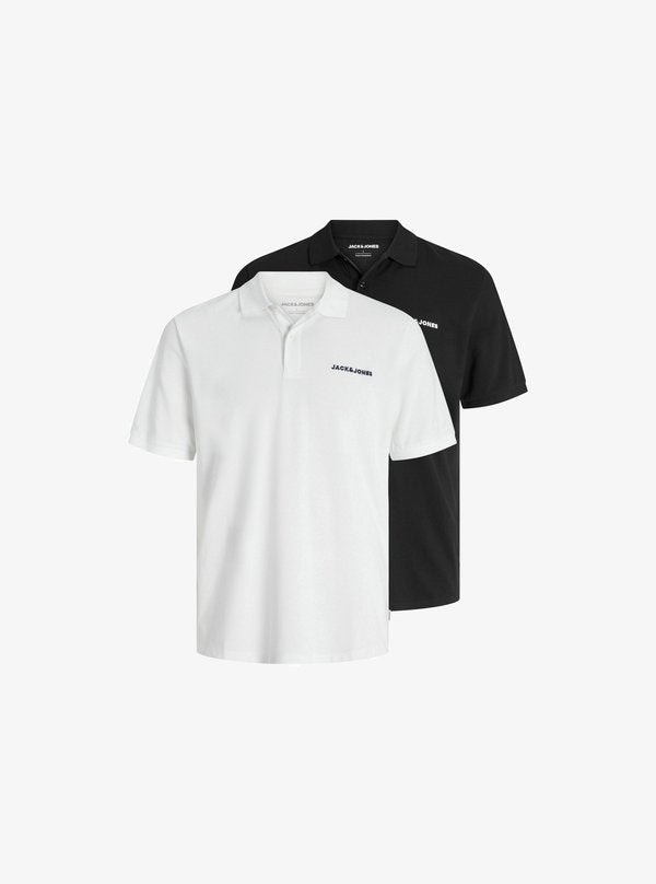 Jack & Jones 2-pack Printed - Polo shirt - black
