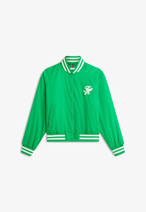 Tommy Hilfiger LOGO APPLIQUÉ  - Bomber Jacket - courtside green