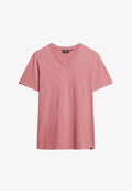 Superdry & Co V-NECK SLUB SHORT SLEEVE - Basic T-shirt - mesa rose pink