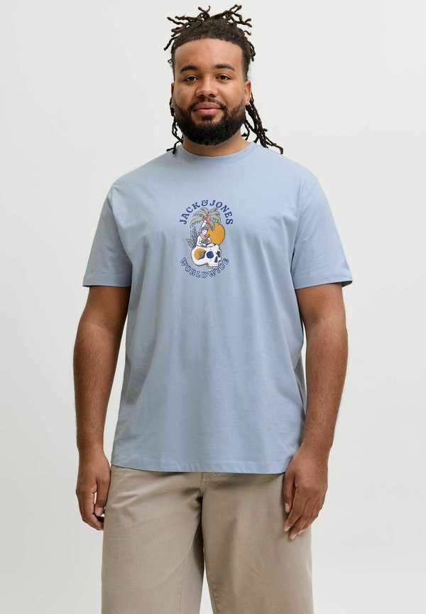 Jack & Jones Plus Size - Print T-shirt - cashmere blue