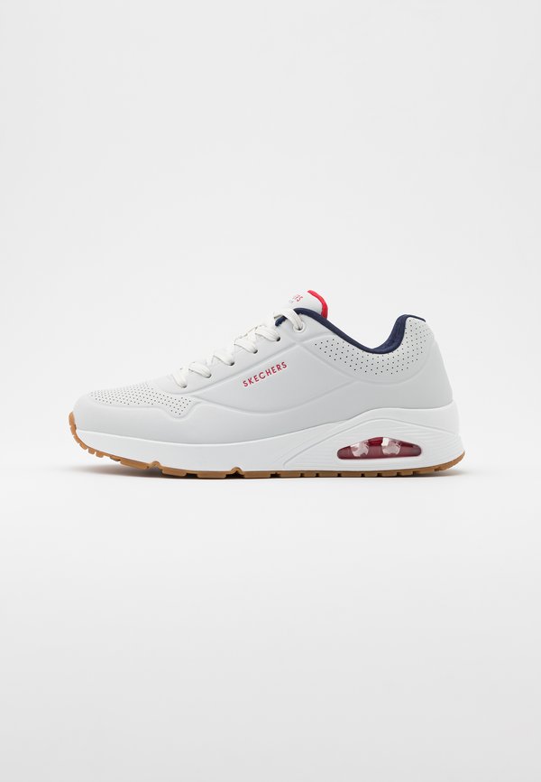Skechers UNO - Trainers - white/navy/red