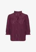 ONLY ONLZIGGY S/S FRILL TOP CC JRS - Blouse - fig