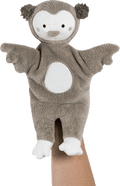 Handpuppe Eule, grau fehn