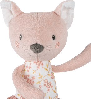 Kuscheltier Katze, rosa fehn