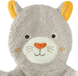 Waschhandschuh Panther, braun fehn