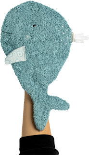 Waschhandschuh Wal fehn