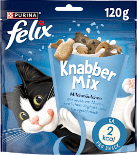 Katzenleckerli Knabber Mix Milchmäulchen Felix