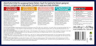 Nassfutter Katze gemischte Vielfalt Megapack (44x85 g) Felix