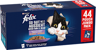 Nassfutter Katze gemischte Vielfalt Megapack (44x85 g) Felix