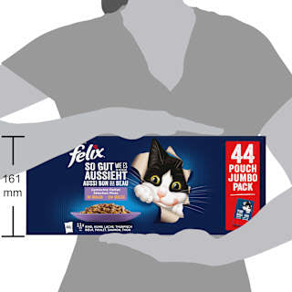 Nassfutter Katze gemischte Vielfalt Megapack (44x85 g) Felix