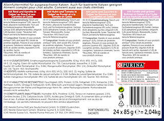 Nassfutter Katze, gemischte Vielfalt mit Gemüse in Gelee, Multipack (24x85g) Felix