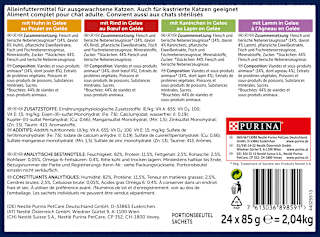 Nassfutter Katze, Geschmacksvielfalt vom Land in Gelee,Multipack (24x85 g) Felix