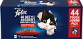 Nassfutter Katze, Geschmacksvielfalt vom Land mit Rind, Huhn, Ente & Lamm in Gelee, Multipack (44x85 g) Felix