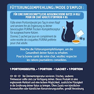 Nassfutter Katze mit Kabeljau, Thunfisch, Scholle, Original Soup Time, Multipack (6x48g) Felix