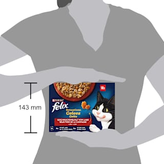 Nassfutter Katze Sensations Gelees Geschmacksvielfalt vom Land Multipack (18x85 g) Felix