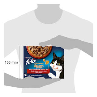 Nassfutter Katze, Sensations Saucen - Geschmacksvielfalt vom Land, Multipack (24x85  g) Felix
