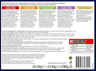 Nassfutter Katzen, Crunchy Geschmacksvielfalt vom Land, Multipack (20x85g + 2x40g) Felix