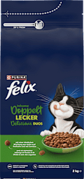 Trockefutter Katze mit Geflügel, Inhome doppelt lecker - delicieux duos Felix