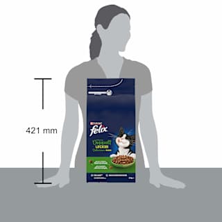 Trockefutter Katze mit Geflügel, Inhome doppelt lecker - delicieux duos Felix