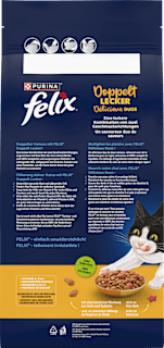 Trockenfutter Katze mit Geflügel, doppelt lecker - delicieux duos Felix