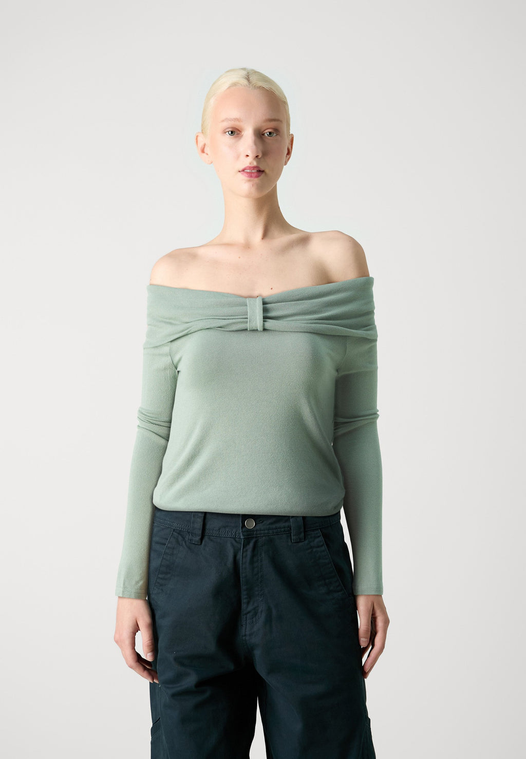 ONLY ONLFAYOLA OFF SHOULDER BOW