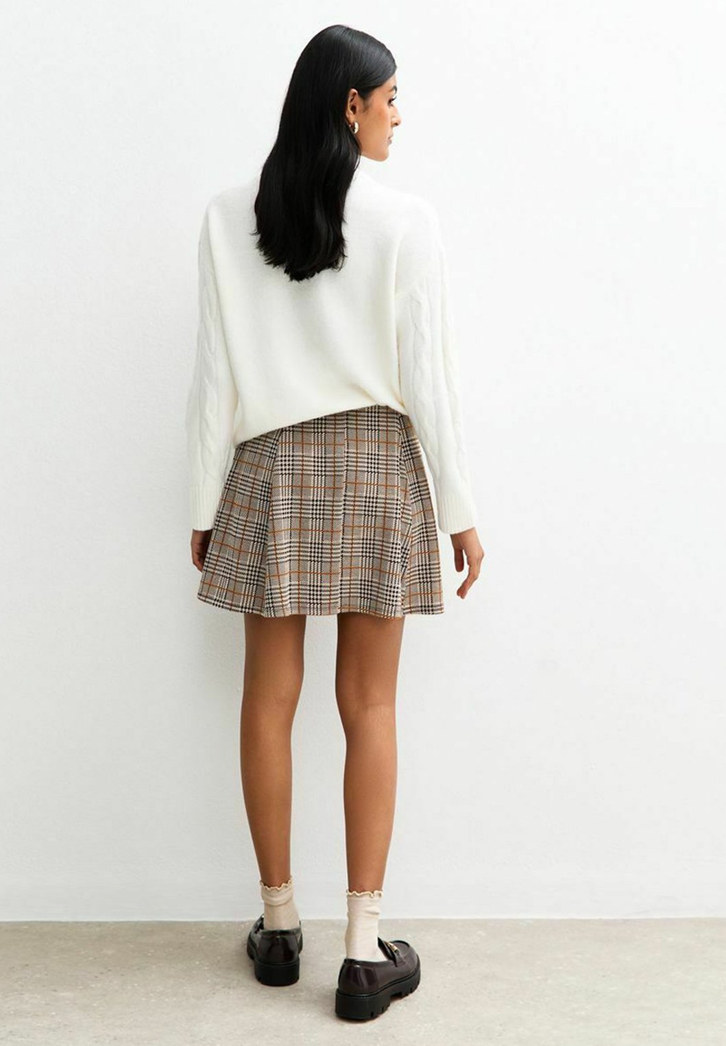 New Look CHECKED PLEATED MINI