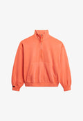Superdry & Co STUDIOS HALF ZIP - Sweatshirt - fluro coral
