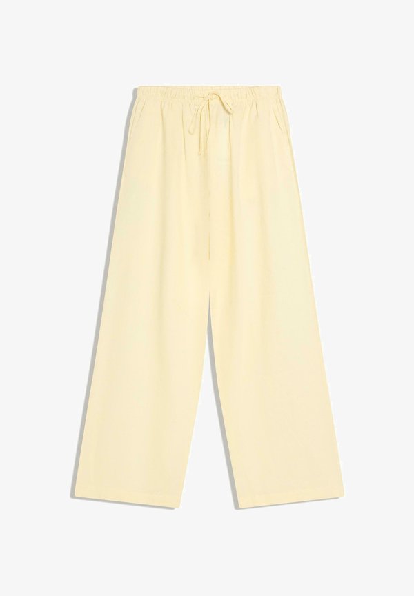 Bershka Trousers - yellow