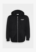 Jack & Jones Zip Plus Size Printed Zip - Zip-up sweatshirt - black